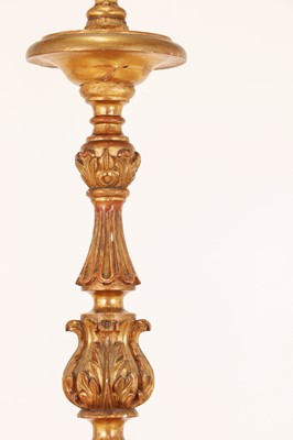 Lot 96 - A baroque carved giltwood torchère