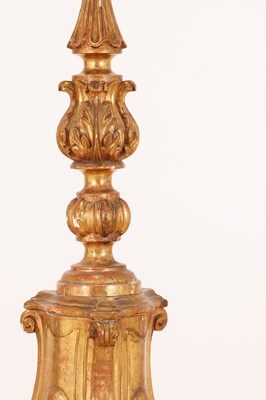 Lot 96 - A baroque carved giltwood torchère