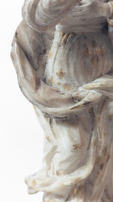 Lot 92 - An alabaster figure of the Immaculate Virgin