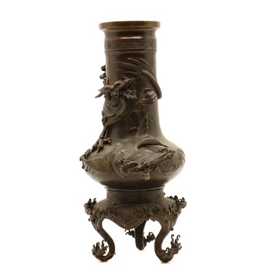 Lot 42 - A Japanese bronze vase