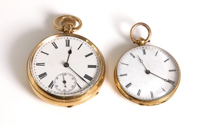 Lot 500 - An 18ct gold top wind open faced pocket watch, by Ritchie & Sons, Edinburgh