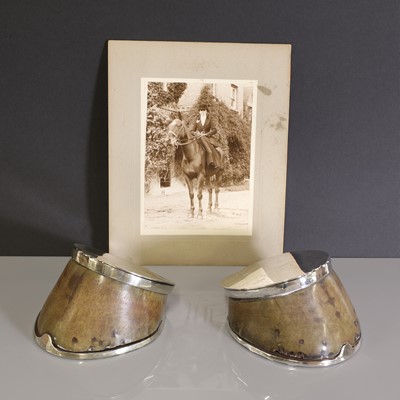 Lot 10 - Two lapwing inkwells, c.1872