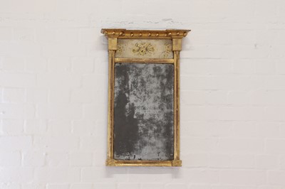 Lot 48 - A giltwood pier mirror