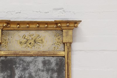 Lot 48 - A giltwood pier mirror