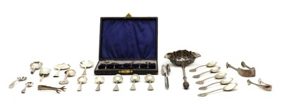 Lot 45 - A collection of silver flatware