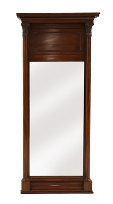 Lot 441 - A French mahogany pier mirror