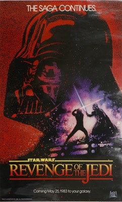 Lot 434 - A Star Wars 'Revenge of the Jedi' film poster