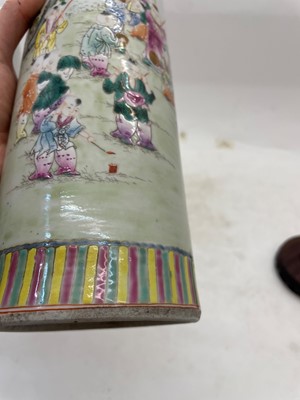 Lot 54 - A pair of Chinese famille rose vases
