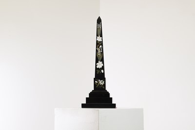 Lot 256 - A large Ashford black marble obelisk