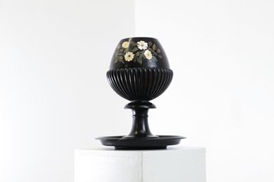 Lot 254 - An Ashford black marble goblet