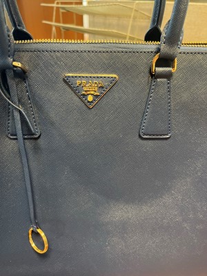 Lot 324 - A Prada royal blue Saffiano bag