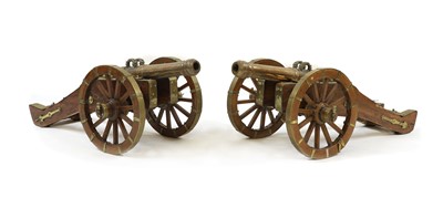 Lot 431 - A pair of model canons