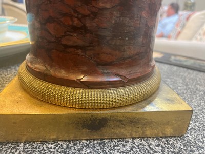 Lot 70 - A pair of French Empire bronze and marble candelabra attributed to François Rémond (c.1747-1812)