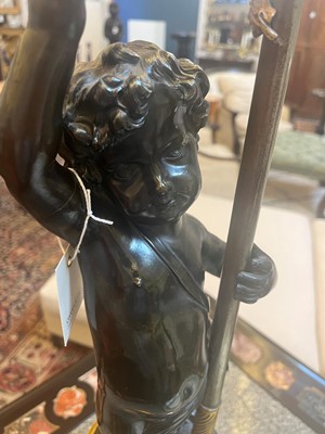 Lot 70 - A pair of French Empire bronze and marble candelabra attributed to François Rémond (c.1747-1812)