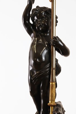 Lot 70 - A pair of French Empire bronze and marble candelabra attributed to François Rémond (c.1747-1812)