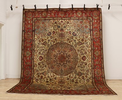 Lot 361 - A Tabriz carpet