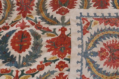 Lot 74 - A large suzani textile