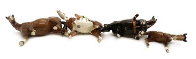 Lot 85 - A group of four Beswick pottery horses