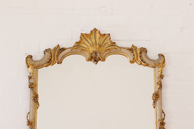 Lot 530 - A parcel-gilt hall mirror