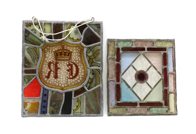 Lot 141 - A stained glass windowpane