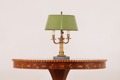 Lot 420 - A gilt-bronze bouillotte table lamp