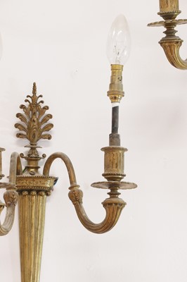 Lot 468 - A set of six Louis XVI-style gilt-bronze wall lights