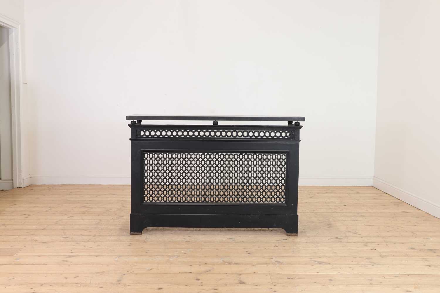 Lot 313 - A Victorian-style cast iron radiator cover,