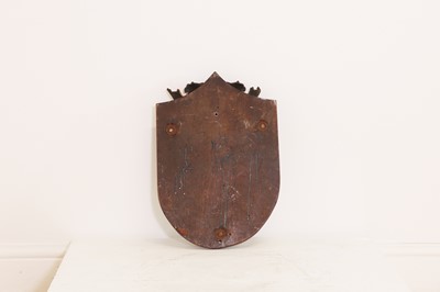 Lot 623 - A painted bronze ship's badge for HMS Winchelsea