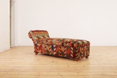 Lot 158 - A kilim-upholstered Ottoman daybed