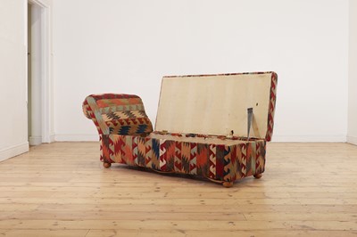 Lot 158 - A kilim-upholstered Ottoman daybed