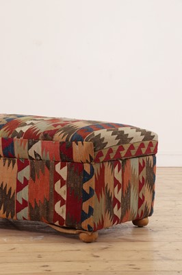 Lot 158 - A kilim-upholstered Ottoman daybed