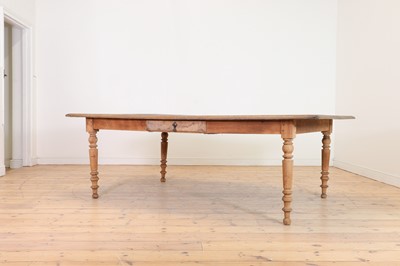 Lot 349 - A bleached oak industrial table