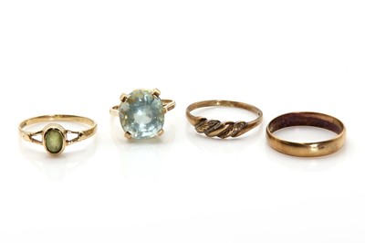 Lot 277 - Four gold rings