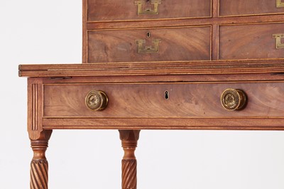 Lot 150 - A George III mahogany writing desk