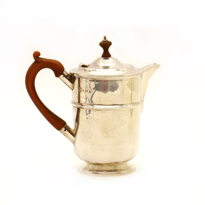 Lot 94 - A silver hot water jug