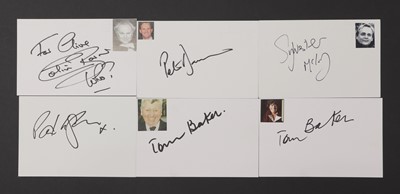 Lot 337 - A collection of television actors' autographs