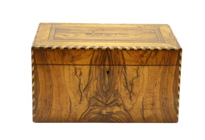 Lot 206 - An olive wood letterbox