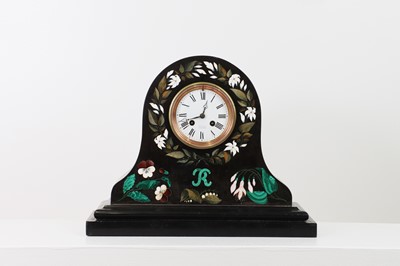 Lot 240 - An Ashford black marble mantel clock