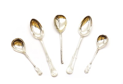 Lot 64 - A group of five Danish silver spoons