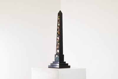 Lot 237 - An Ashford black marble obelisk