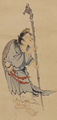 Lot 296 - A Chinese hanging scroll