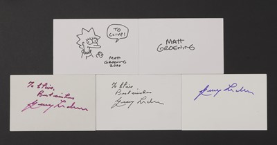 Lot 98 - Matt Groening autograph on white card