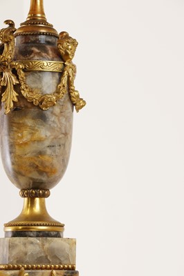 Lot 232 - A Napoleon III Derbyshire fluorite and gilt-bronze table lamp