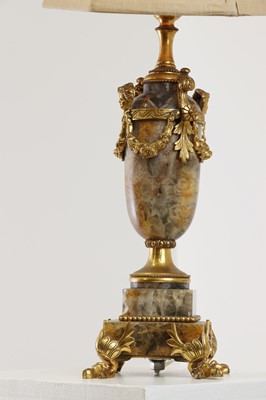 Lot 232 - A Napoleon III Derbyshire fluorite and gilt-bronze table lamp