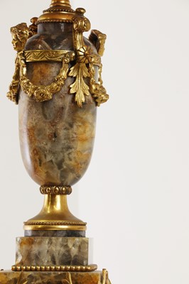 Lot 232 - A Napoleon III Derbyshire fluorite and gilt-bronze table lamp