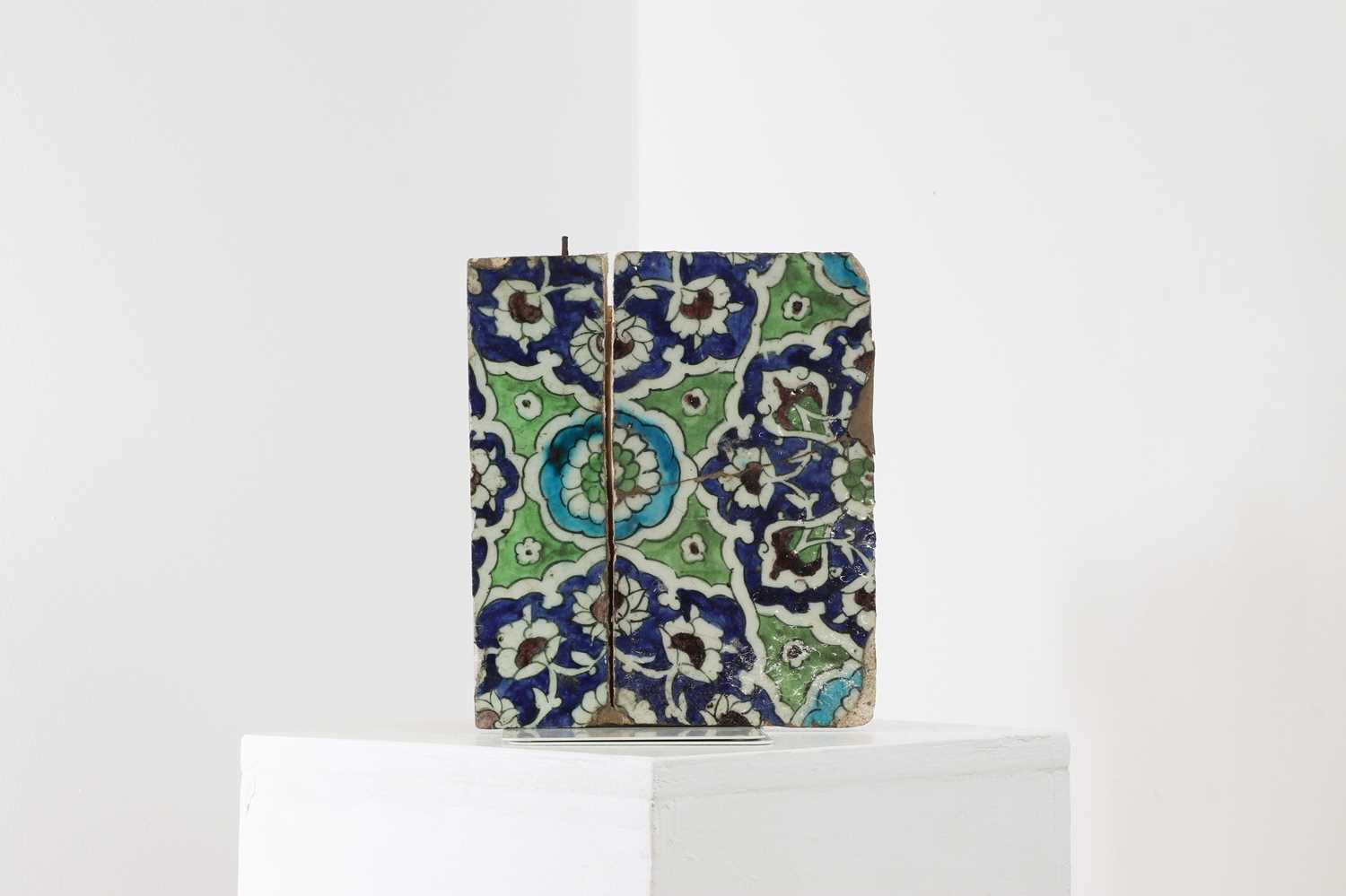 Lot 179 - A Persian wall tile