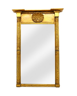 Lot 343 - A Regency pier mirror