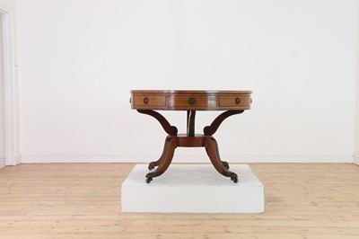 Lot 504 - A Regency mahogany drum table