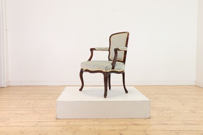 Lot 183 - A George III mahogany open armchair