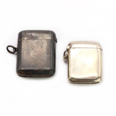 Lot 282 - Two Edwardian silver vesta cases